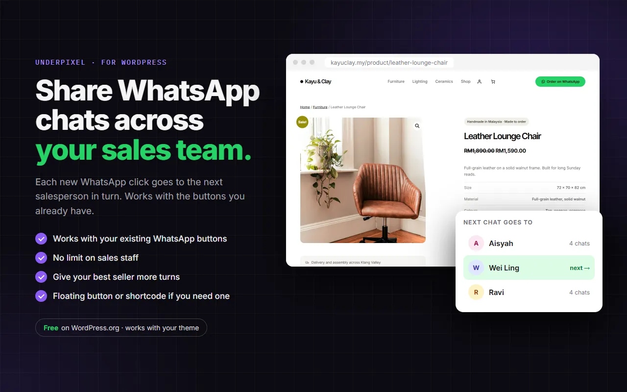 Share WhatsApp chats across your sales team