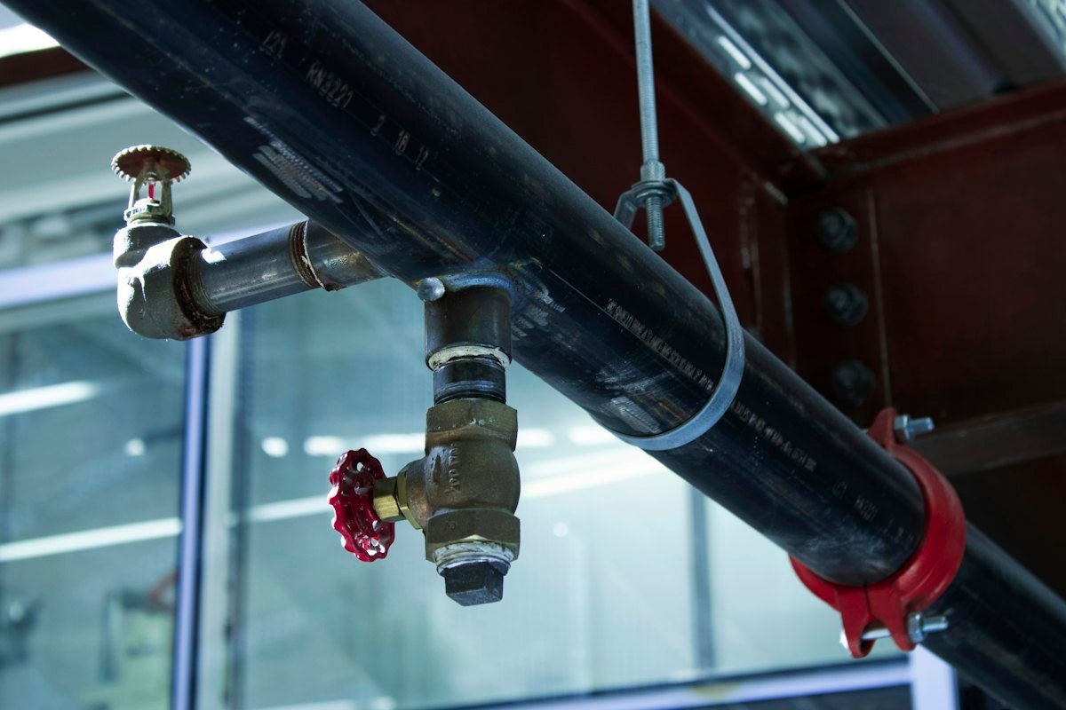 Valve on a compressed air line